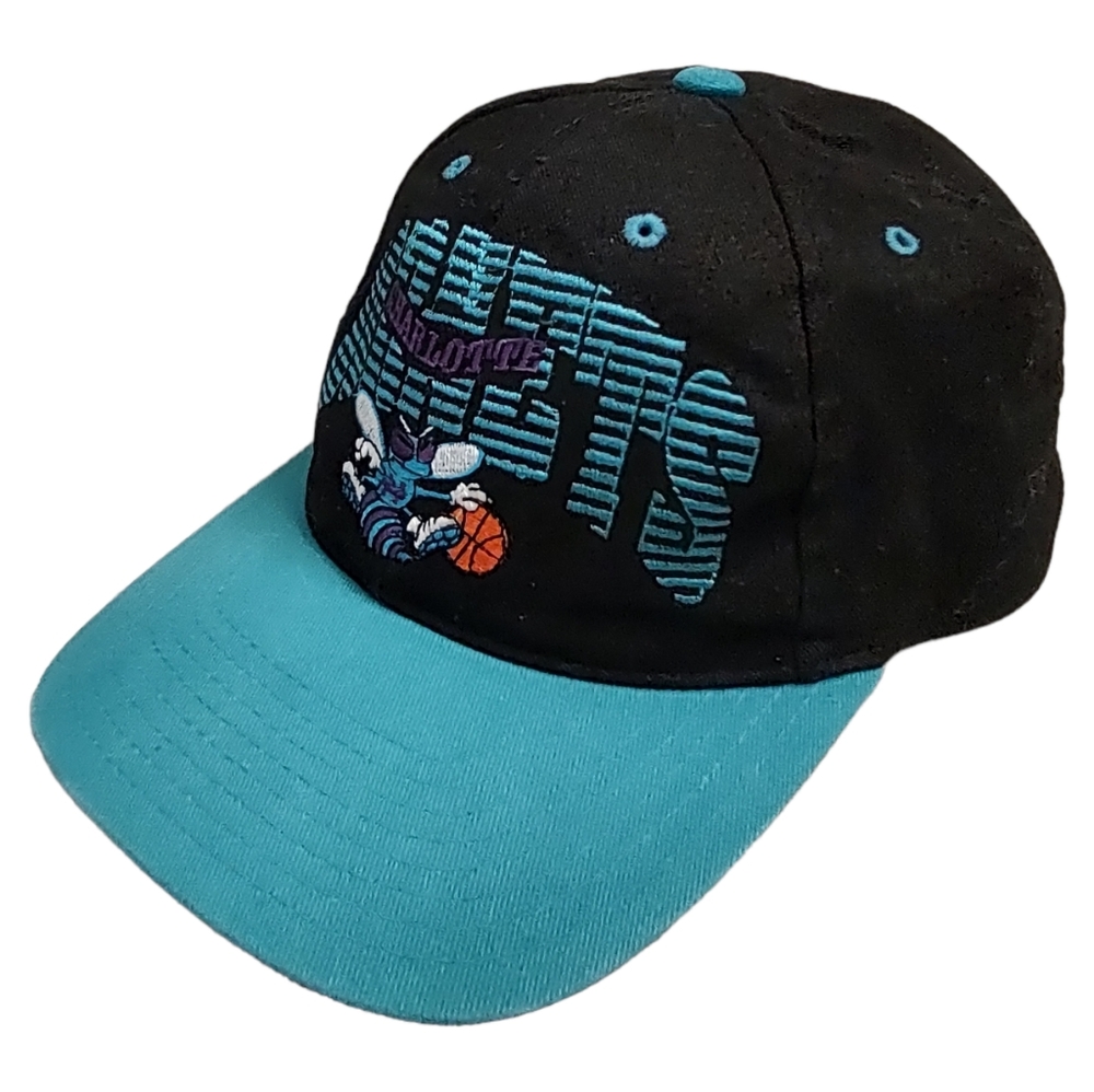 PRO PLAYER Vintage Charlotte Hornets NBA Basketball Trucker Baseball Cap Hat HTF